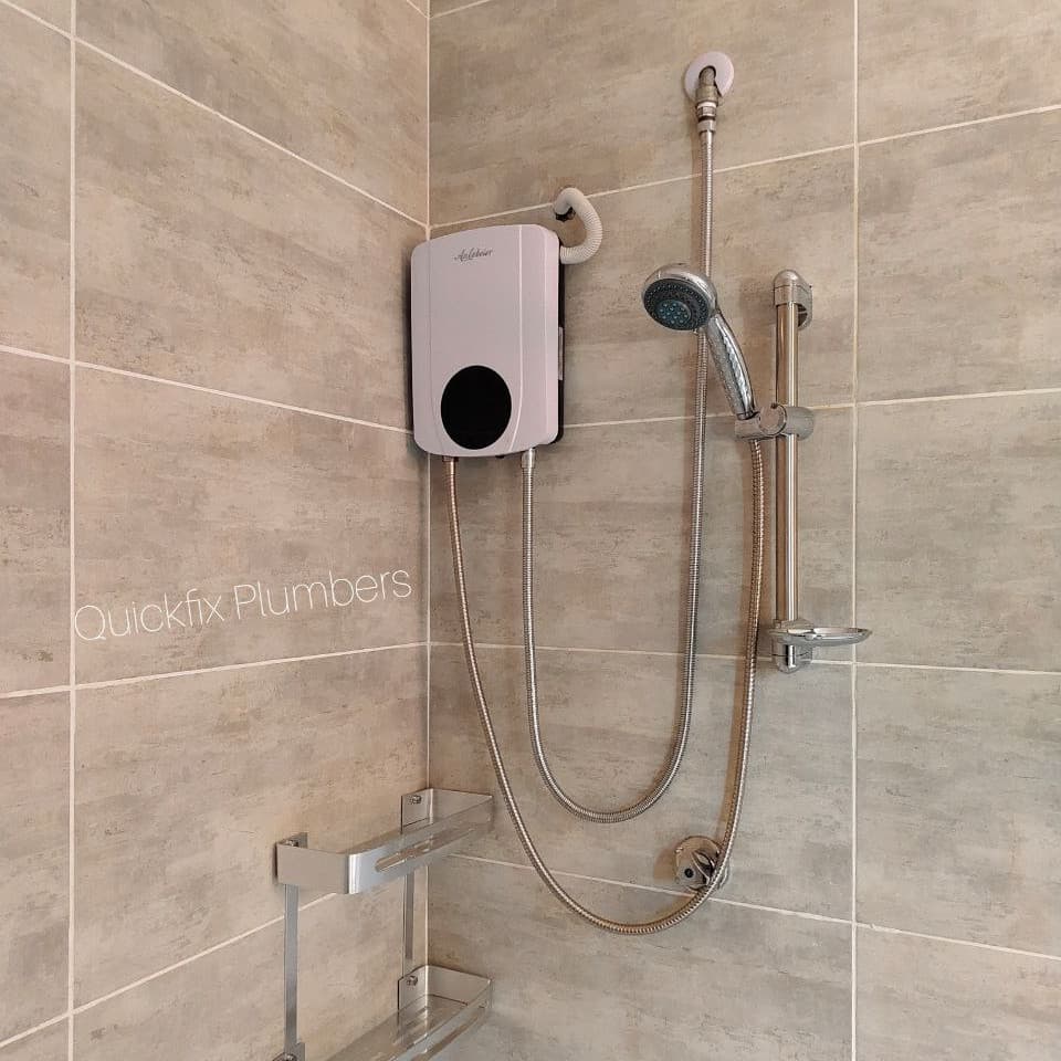 Analabier Instant Shower with Booster Pump for low water Pressure showers