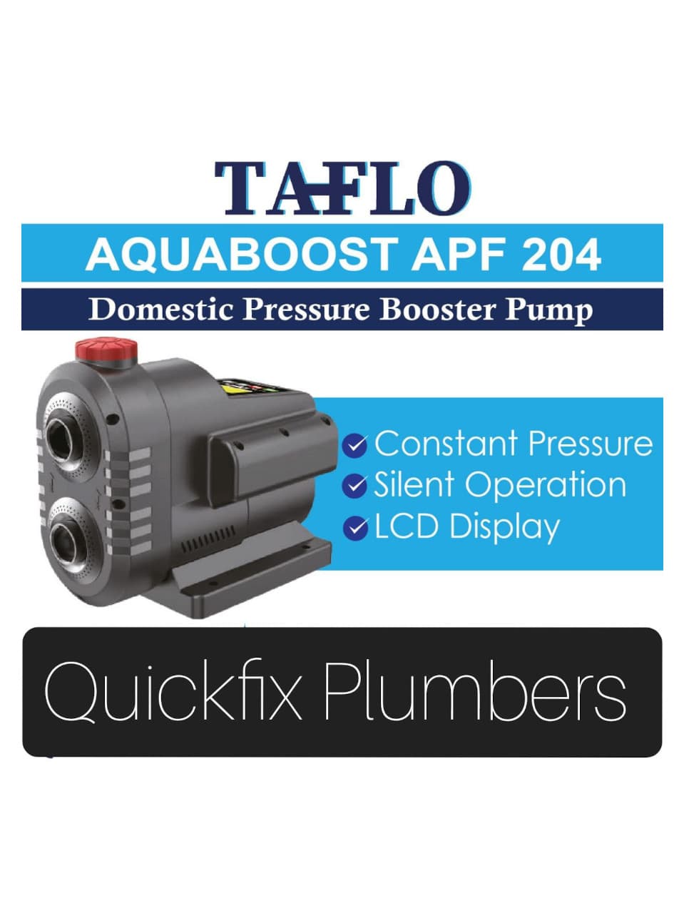 Automatic water pressure booster pump