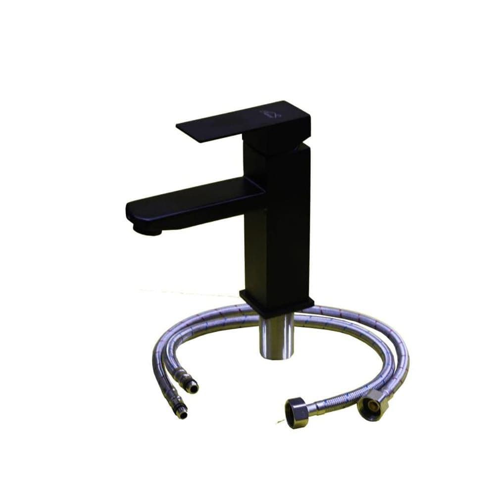 Black Framed Basin Mixer Tap - Elegant & Durable