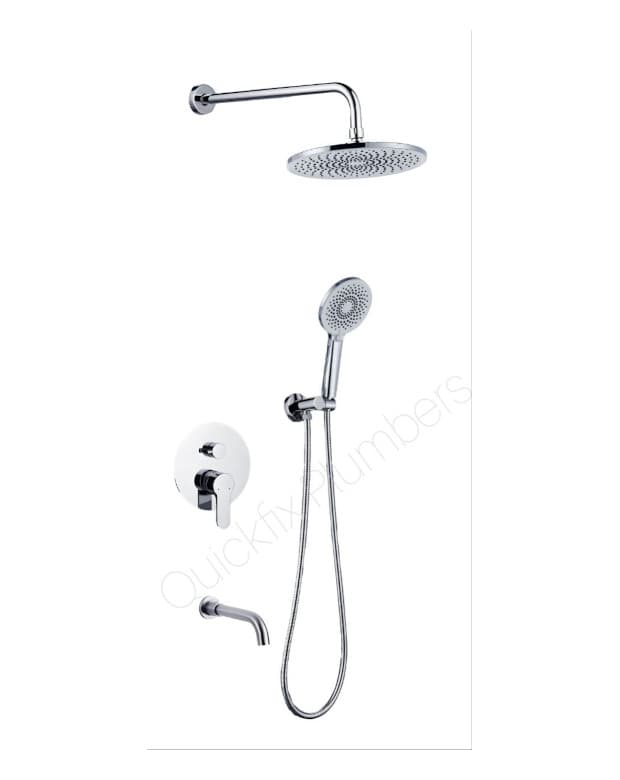 Concealed shower mixer 5 way Chrome finish: K-8418