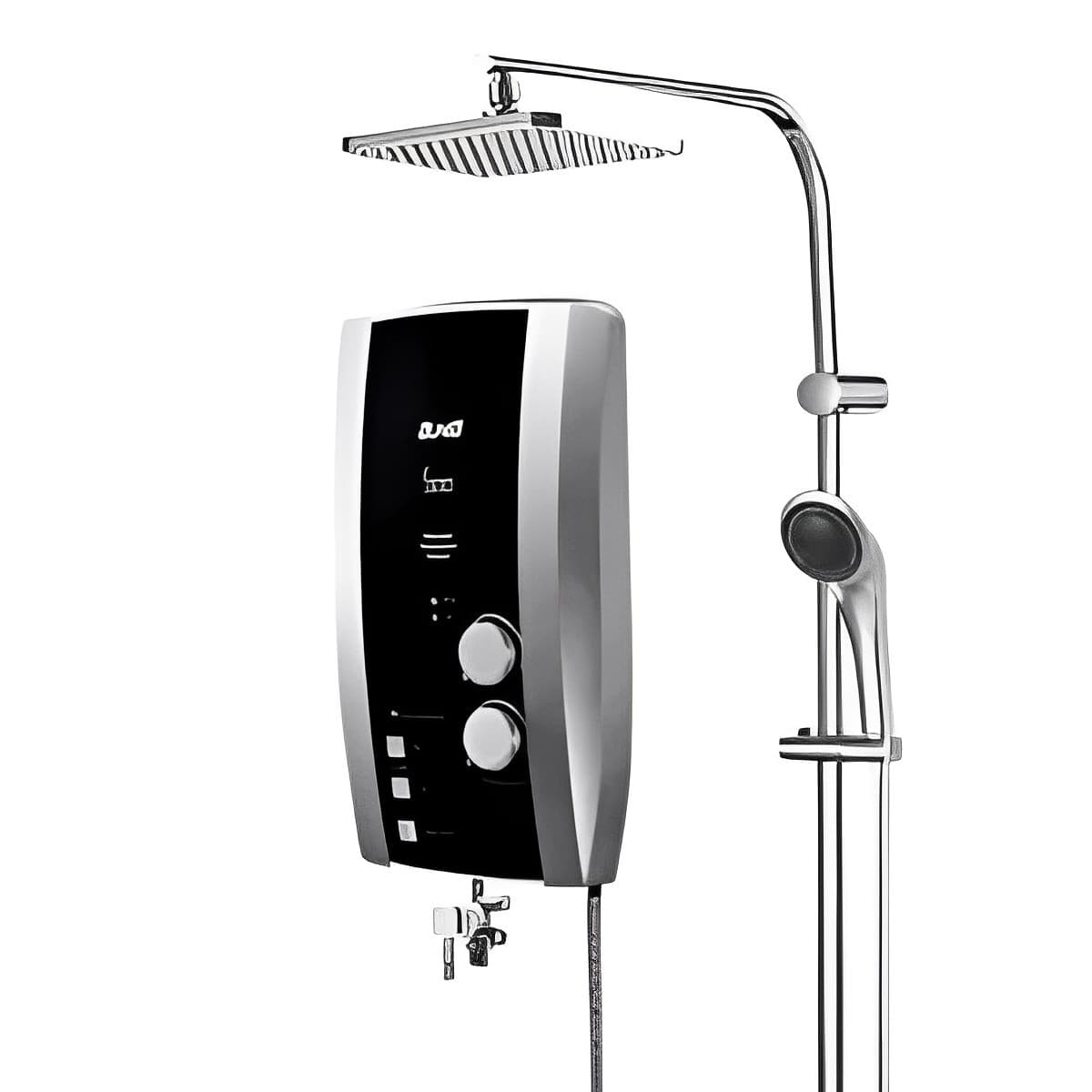 Alpha instant shower heater with pump and copper heating element AS200