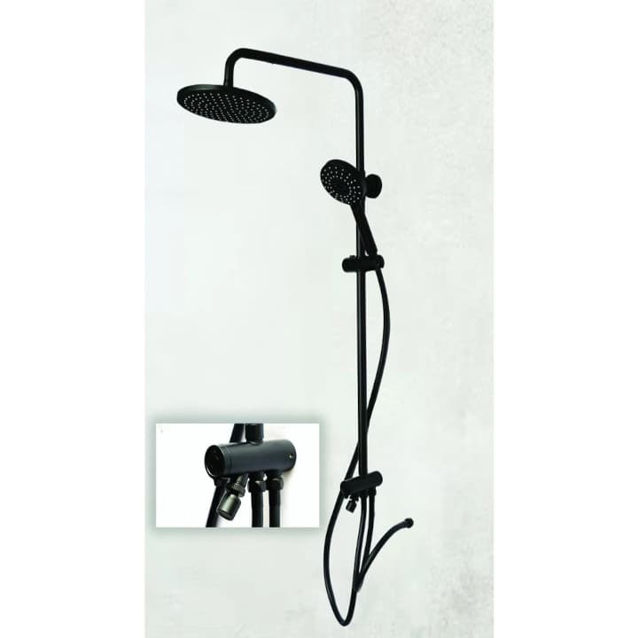 Shower riser black