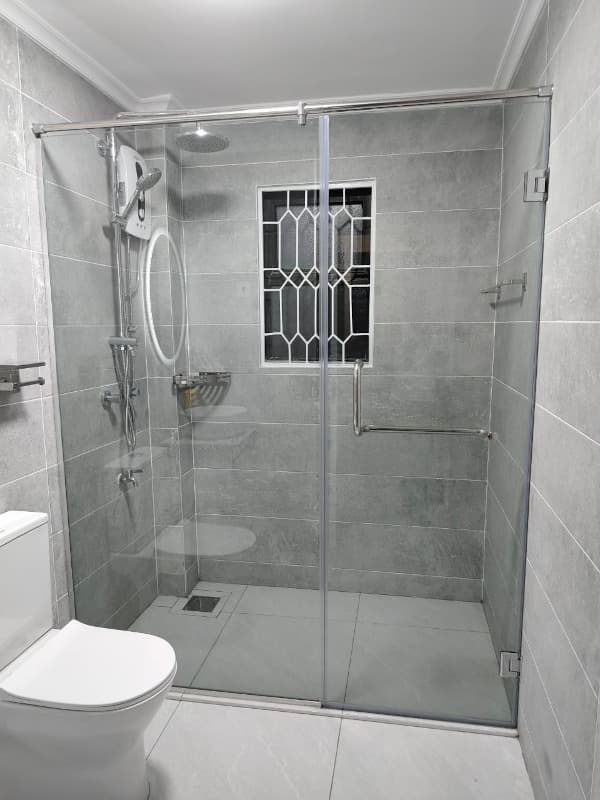 Wall-to-Wall Semi-Frameless Shower Screen | Modern Glass | Quickfix Nairobi