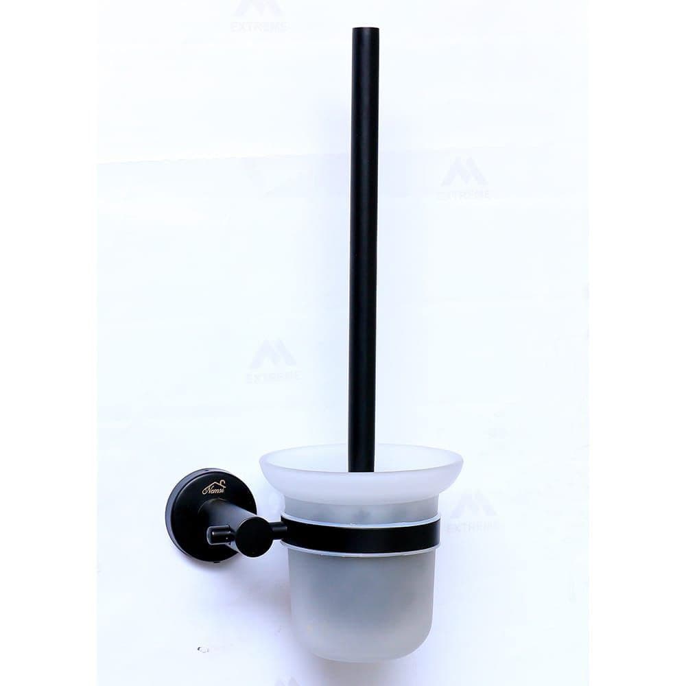 Black Toilet Brush - Stylish Bathroom Cleaning Essential
